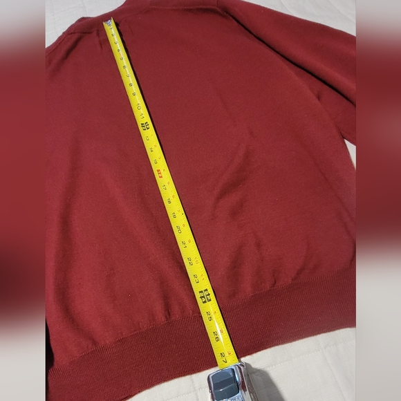 2 Men's Mockneck Silk/Wool Pull-over Sweaters Paul Fredrick & Cumran - Picture 8 of 12